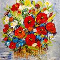 Bouquet With Scarlet Poppies