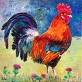 Rooster and Thistle