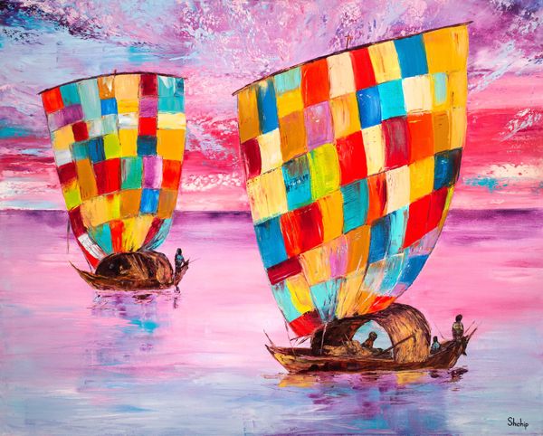 Velas de colores. África