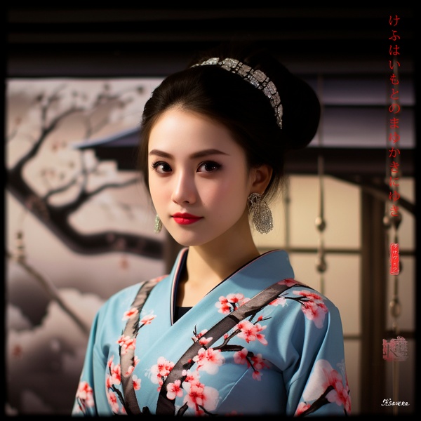Japanese Maiko RJ0123 Girl Geisha Geiko Portrait Photography