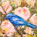 Indigo Bunting. American Songbird