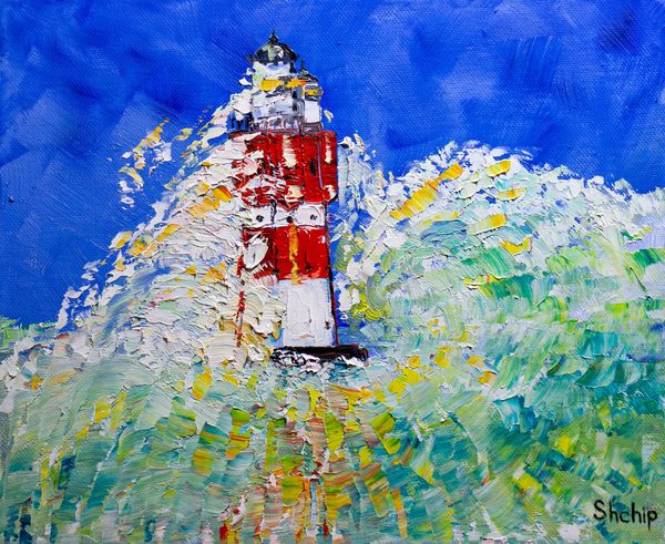 Lighthouse in the Oncoming Wave