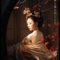 Maiko japonesa DS0329 — Retrato fotográfico de una joven geisha
