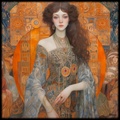 Retrato RJ0185 — Pintura art nouveau de Gustav Klimt
