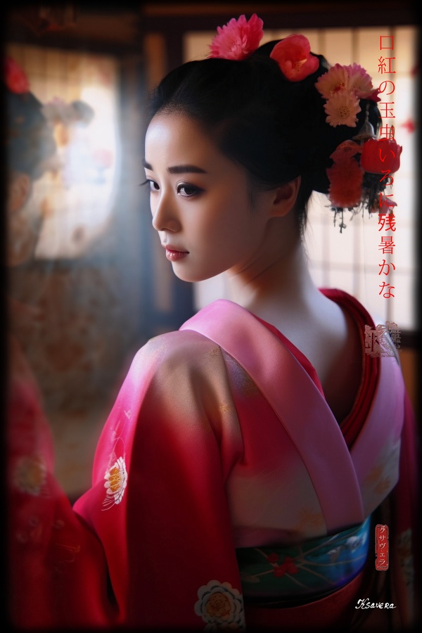 Japanische Maiko DS0321 – Mädchenporträt, Fotografie in Kyoto