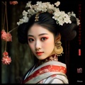 Japanese Maiko RJ0110 Girl Geisha Geiko Portrait Photography