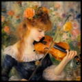 Retrato francés RJ0199 al estilo impresionista de Pierre-Auguste Renoir