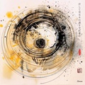 Ensō japonés RJ0101 — Acuarela abstracta
