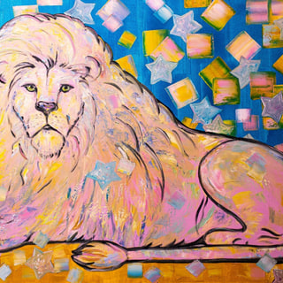 Pink Lion. Narnia